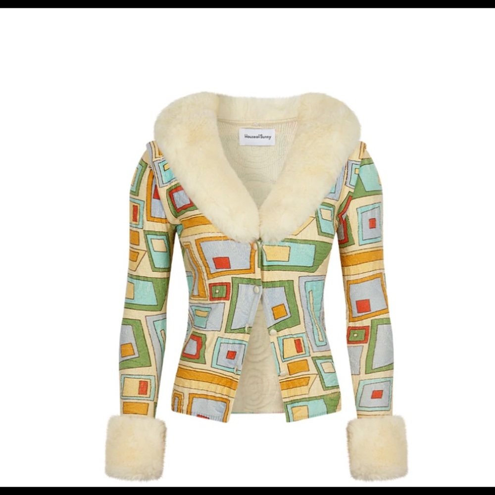 PEPPERLAND PEGGY CARDI - PUZZLE PRINT